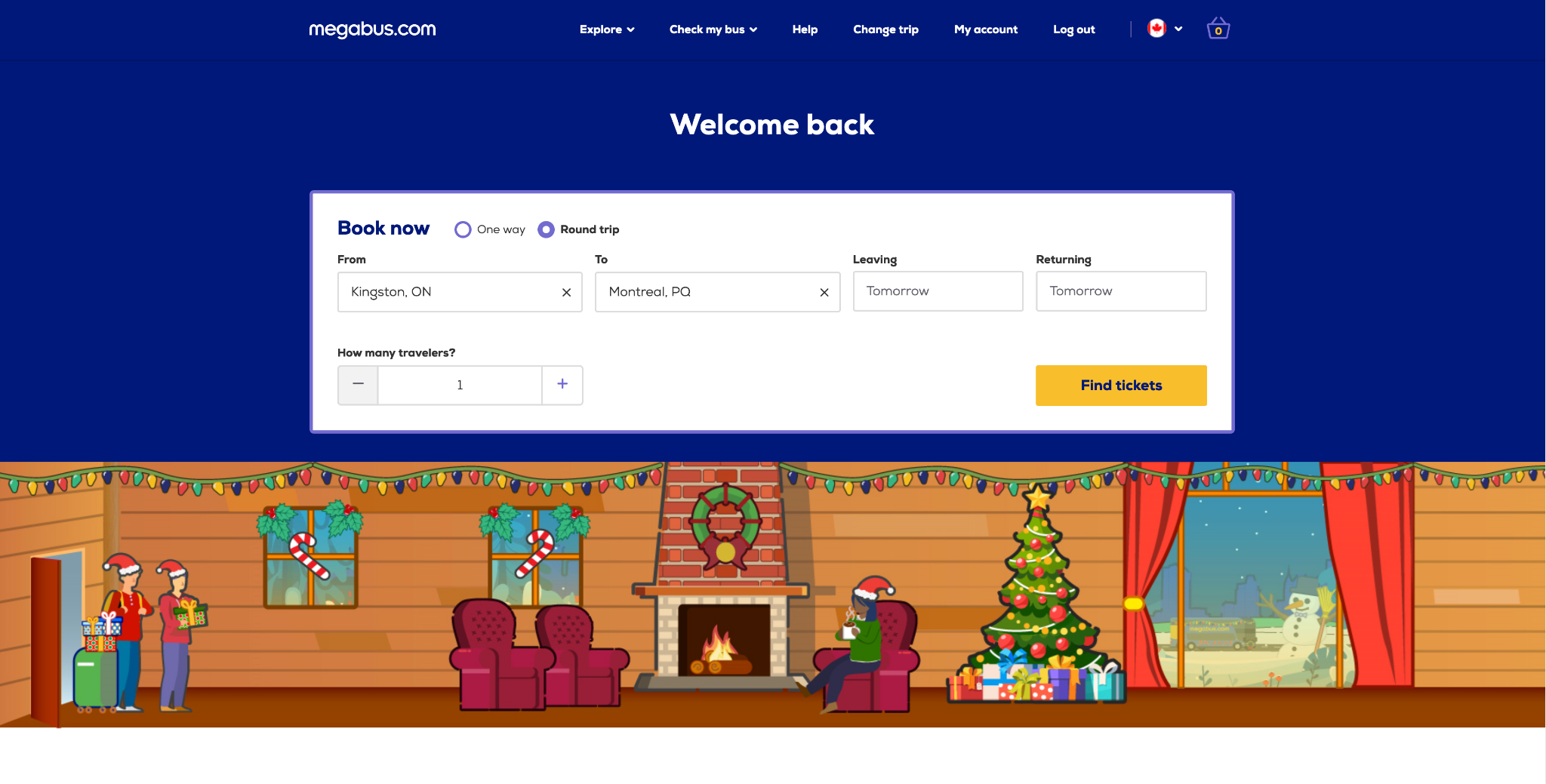 Megabus Home Page