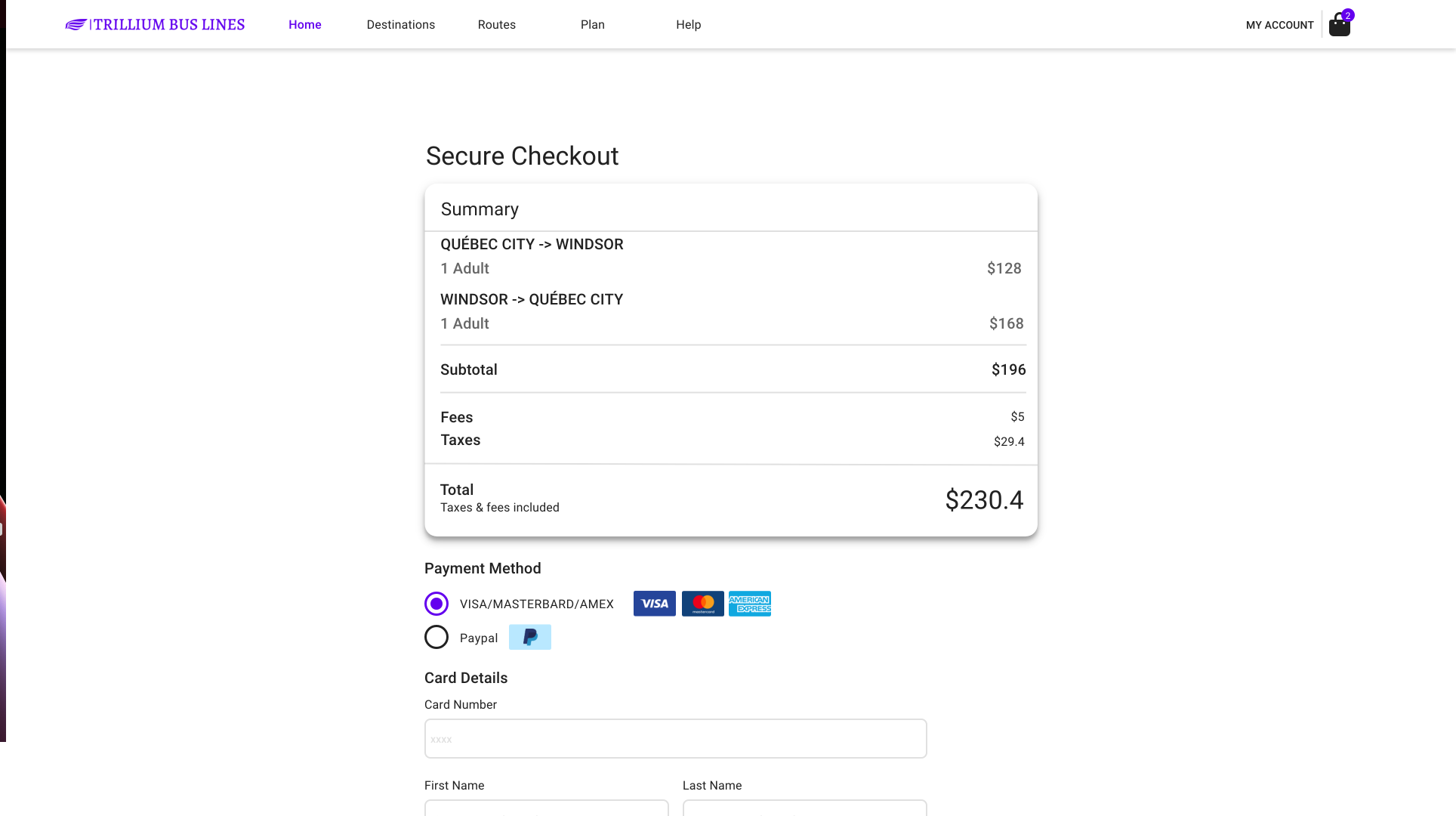 Select Payment Method