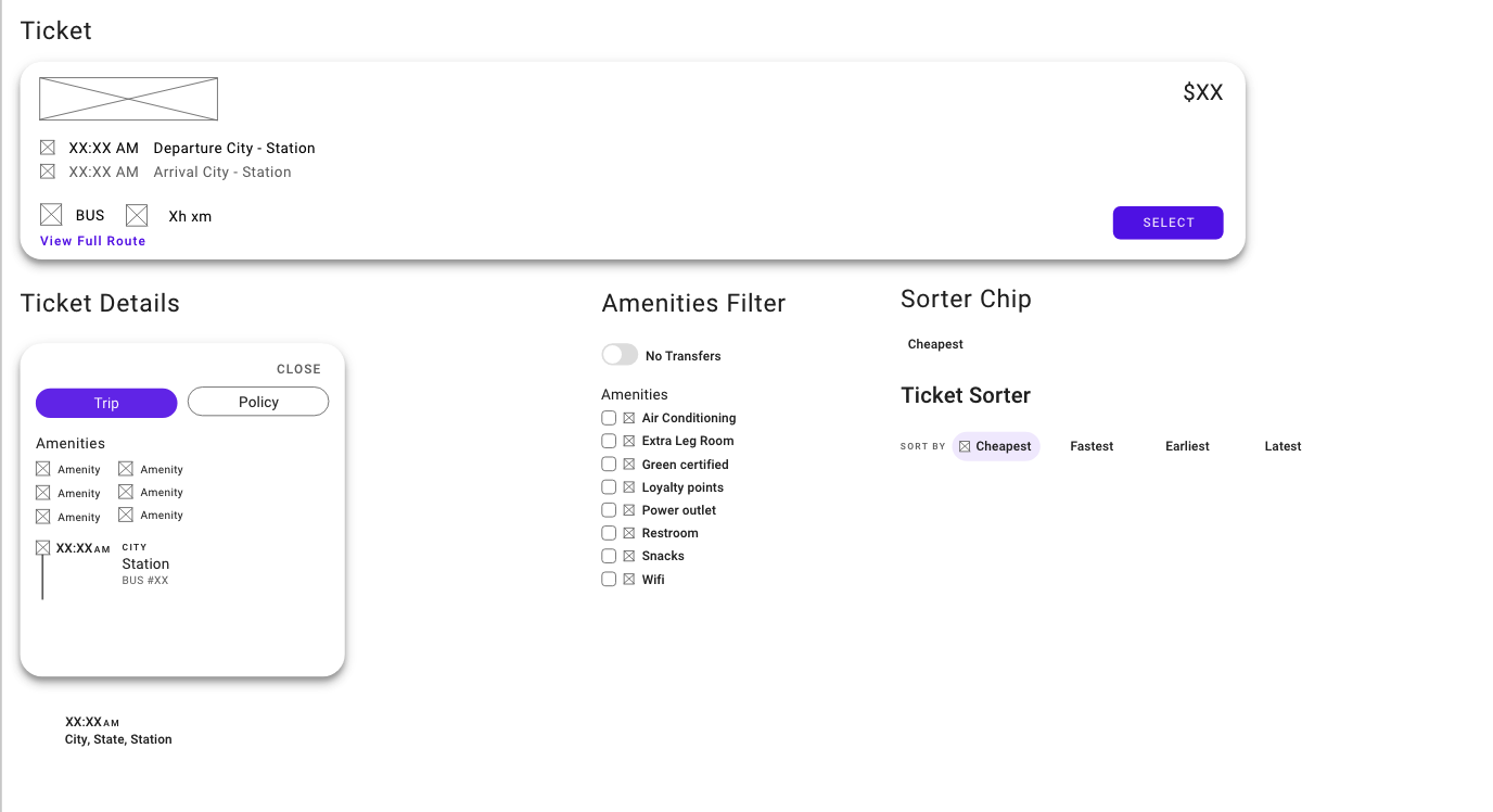 Ticket Components